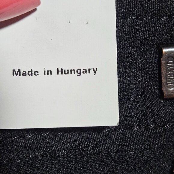 Alberta Ferretti Black Pants Women 10 Business Court Elegant Boho Chic Authentic - Picture 13 of 16